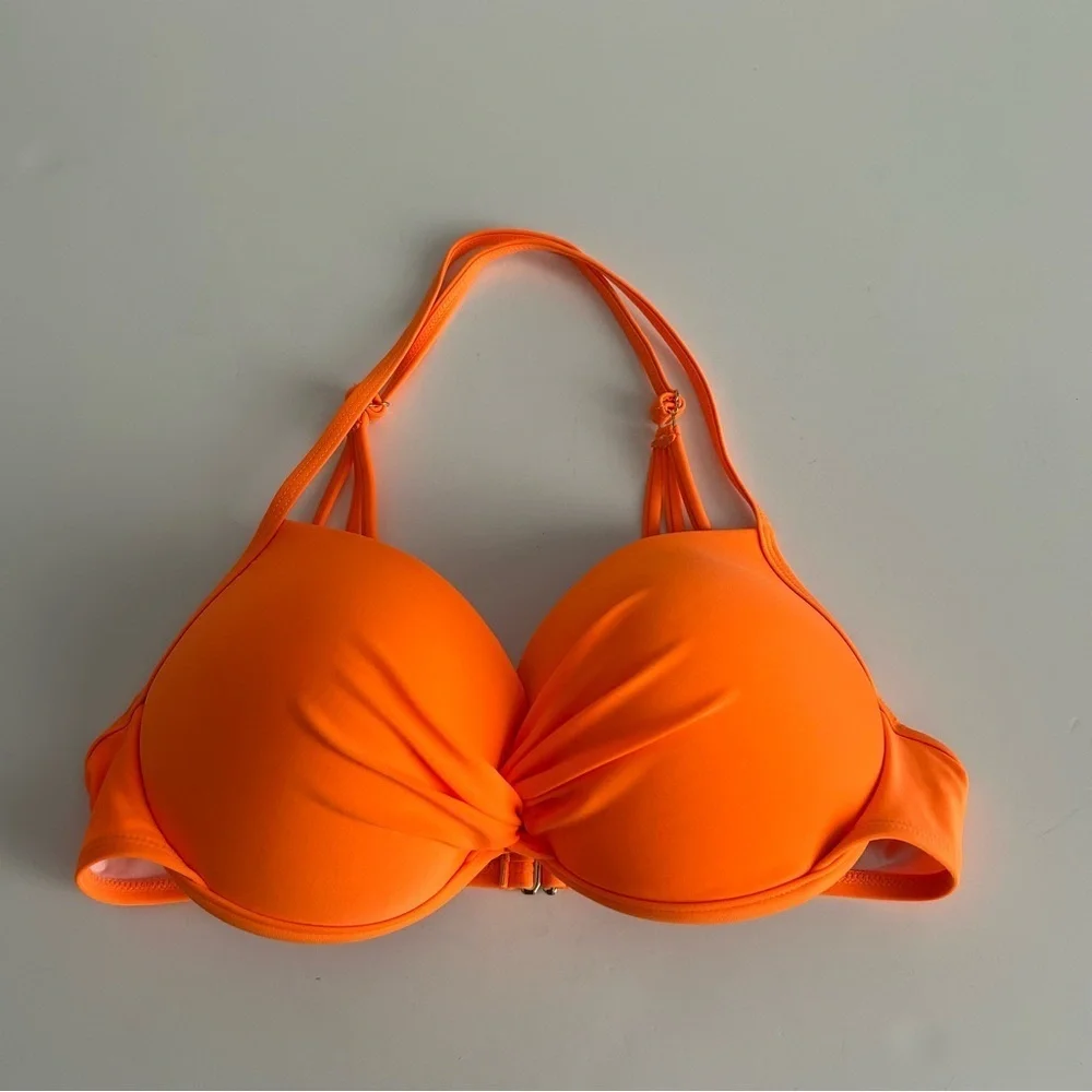 Relleciga Neon Orange Bikini Top